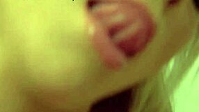 Tasha Reign intensely slides glass dildo into cunt