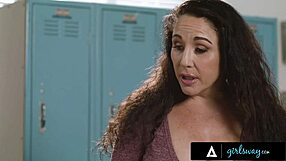 all natural milf jewell marceau brings her pussy for pawg stepbae freya parker's lunch in classroom