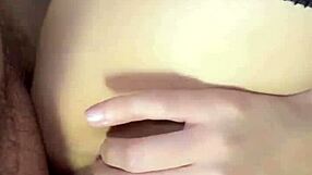 close-up of fucking until my pussy overflows with semen