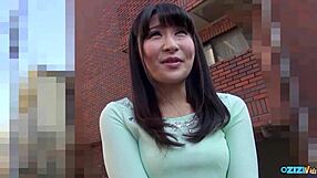 Sex Toys Stretch Brunette's Asian Pussy for Intense Thick Cock Creampie