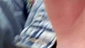 Ginger Paris closeup dripping urine pussy