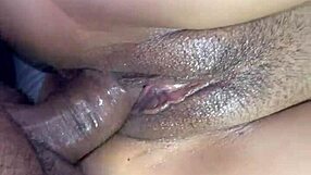 close-up of fucking until my pussy overflows with semen