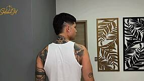 stepbrother watches me masturbate then fucks me - salomé gil part 1