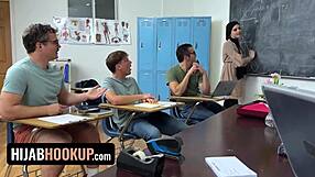 Seducing my teacher wasn't easy, but my cock was determined to get that pussy