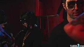 milf convinces shy teen for public strapon dp