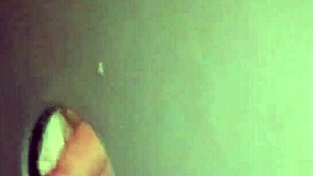 Ginger newbie receives facial cumshots from two old men at swing house gloryhole