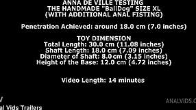 Anna De Ville Tests Handmade Balldog Size Xl With Anal Fisting