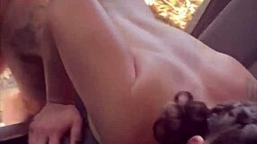 streetwalker with big ass and perfect tits watches as she gets fucked from behind then takes a load of cum in her pussy