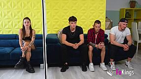 Hardcore Date For Young 18+ Rubi She Must Choose One Guy To Fuck Among Three