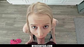 stepbrother bangs gorgeous blonde stepsister