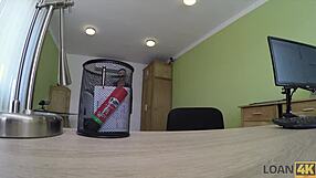 loan4k lassie takes loan after expensive moto ride for sex