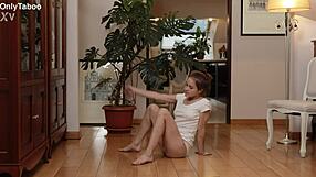 Cute Nicole Murkovski Loves Naked Stretching