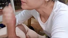 Latina bodybuilder gives tremendous blowjob and loves your cock