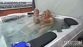 Passionate Lesbian MILFs Camilla And Anna Sharing Big Tits