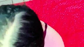 Puta latina tiene un orgasmo increible y recibe leche en su boca