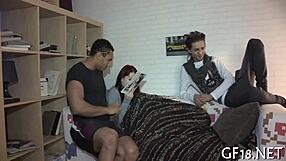 Watch This Man Stare While Getting A Blowjob And Rough Fucking!