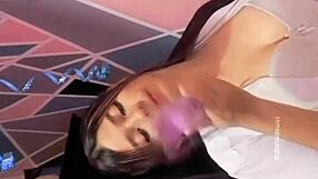 Universitaria se roca con su dildo