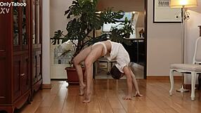 Cute Nicole Murkovski Loves Naked Stretching