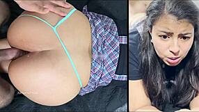 Primera Vez Anal - Sorpresa Anal Muy Dolorosa Con Linda Estudiante Latina De 18 A�itos