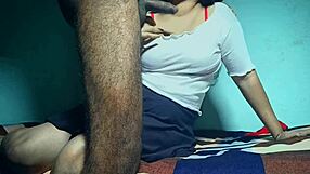 cute desi girlfriend receives blowjob and gets fucked by lover