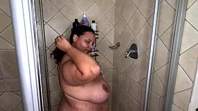 I enjoy a relaxing soapy shower as a BBW