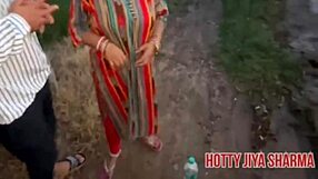 desi girl gets outdoor fuck with boyfriend in dirty talk!