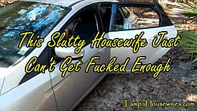 This slutty housewife just cant get fucked enough in hardcore outdoor roleplay