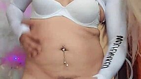 Rica Blanca, the transsexual star, performs oral sex on a cock in this scene