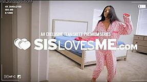 in pov, the teen stepsister rides the big cock