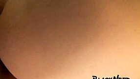 Brunette amateur receives deep creampie from big black cock