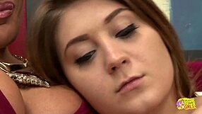 Getting into intense lesbian action with orgasms is not easy with horny mature pornstar