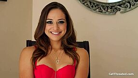 stunning whore gets throated hard by a monster cock