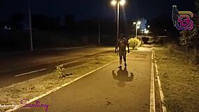 wife filmed sucking big cock in city square