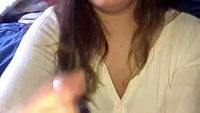 lipstick on during blowjob and handjob session