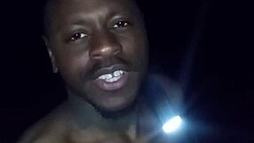 Showing natural features privately on warm night. Moving towards woman as moon enhances wolf resemblance.