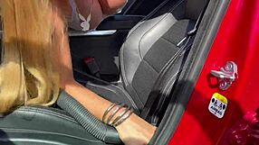 Sexy car wash with lenushka doll involves hot summer and wet hose play