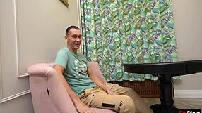 Oh, watch this nympho wife cheat with her husband's friend right in the kitchen!