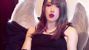 Cute Ladyboy Masturbates While Streaming On Camera