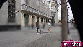 hot spanish tourist babe nuria seeks random guys for street pickup