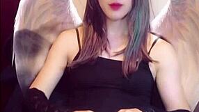 Cute Ladyboy Masturbates While Streaming On Camera