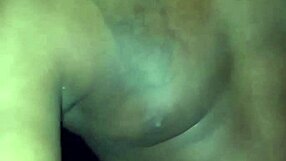 Showing natural features privately on warm night. Moving towards woman as moon enhances wolf resemblance.