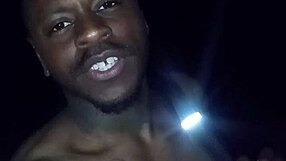 Showing natural features privately on warm night. Moving towards woman as moon enhances wolf resemblance.