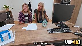 Vip4k Hot And Playful Blonde Zlata Shine Is Cheating On Her Gf With A Big Boss