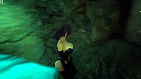 Petite Girl Faces Giant Cock Destroying Her Pussy And Ass In Hentai Game 3D