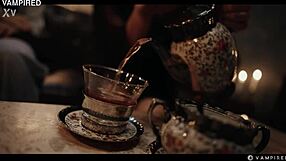 Leana Lovings And Rikako Katayama Dress Up For Halloween As Vampires.