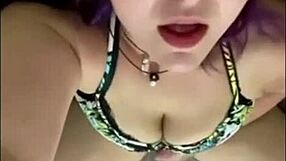 Amber squirting passionately for daddy at work