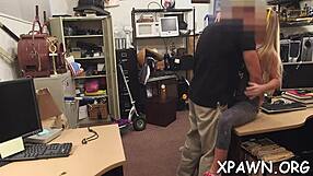 gal opens up for amateur sex in the shop