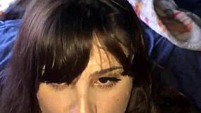 lipstick on during blowjob and handjob session