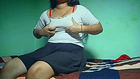 cute desi girlfriend receives blowjob and gets fucked by lover