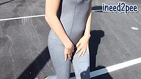 Natalie Amateur Wetting Her Jeans Pants Omorashi!